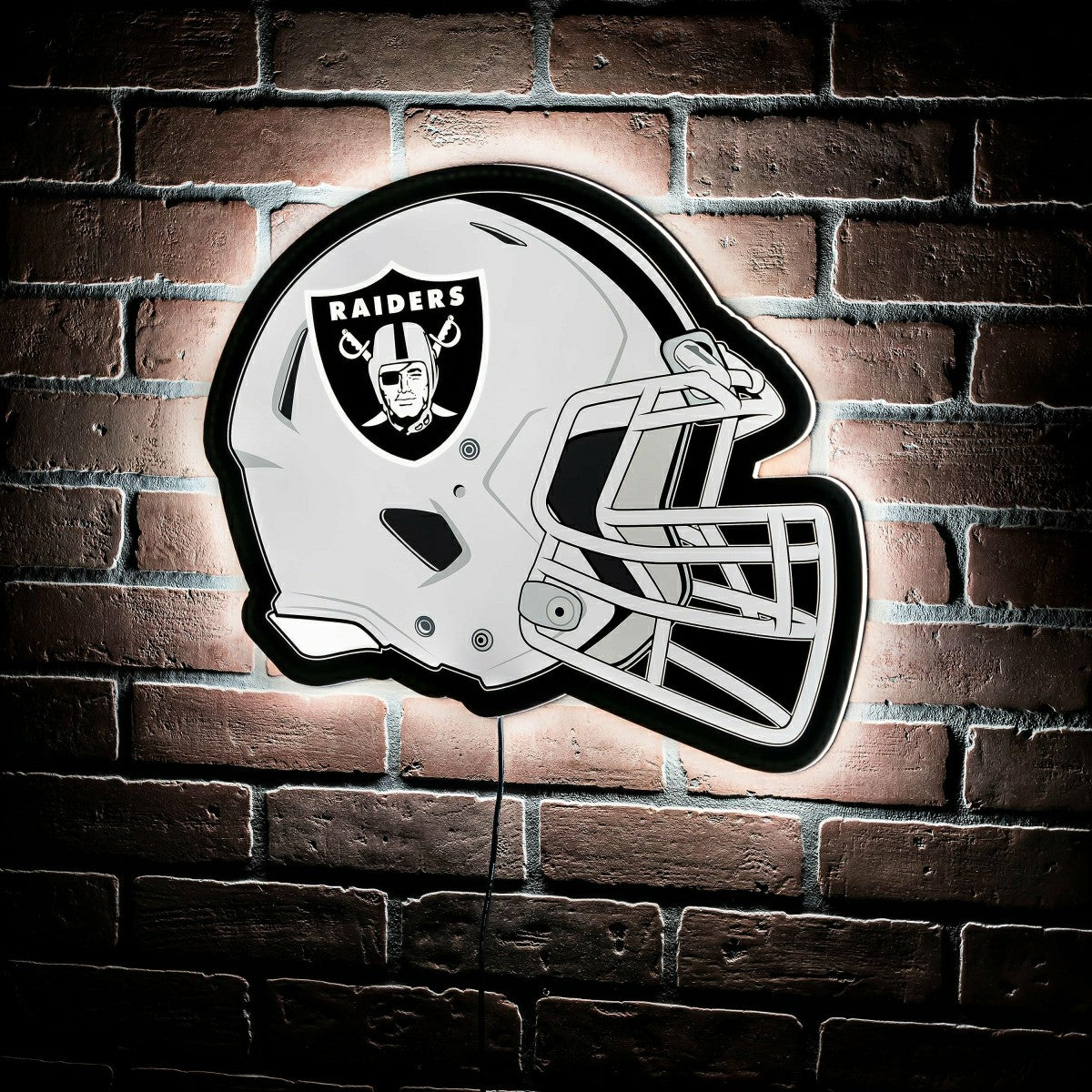 LED Wall Decor, Helmet, Las Vegas Raiders - NFL Home