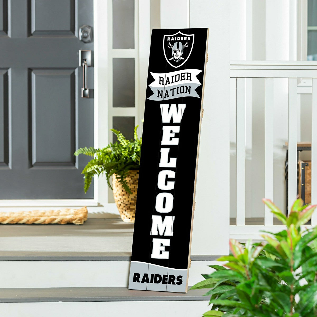 Las Vegas Raiders Large Single Sided Leaner, 46" - NFL Home