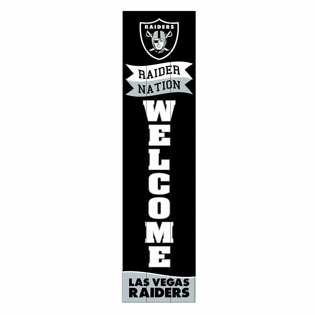 Las Vegas Raiders Large Single Sided Leaner, 46" - NFL Home