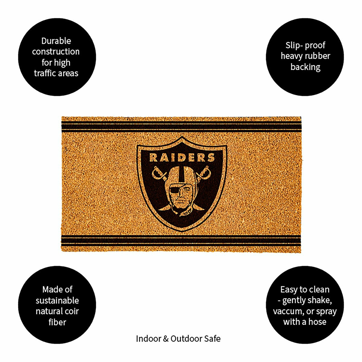 Las Vegas Raiders, Coir Mat 1C - NFL