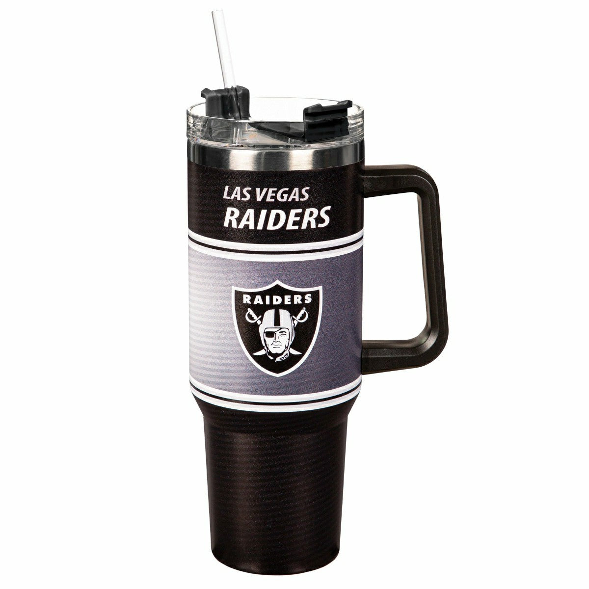 40oz Stainless Steel Canyon Cup w/ Straw, Las Vegas Raiders - NFL Home