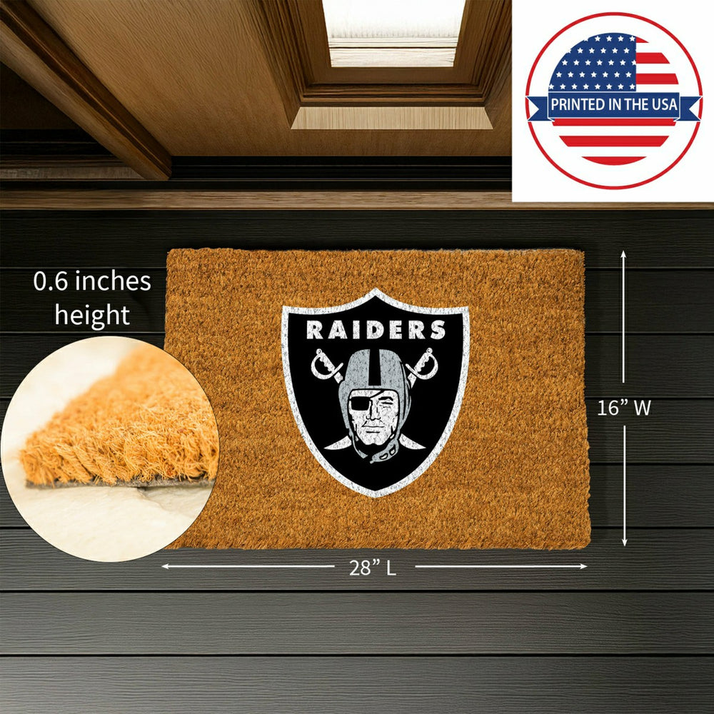 Coir Mat, 16"x28", Las Vegas Raiders - NFL