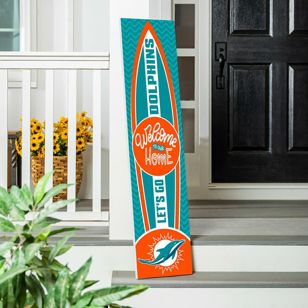 Miami Dolphins Summer Seasonal Surfboard ECM Exclusive 47" Single Side - NFL Home
