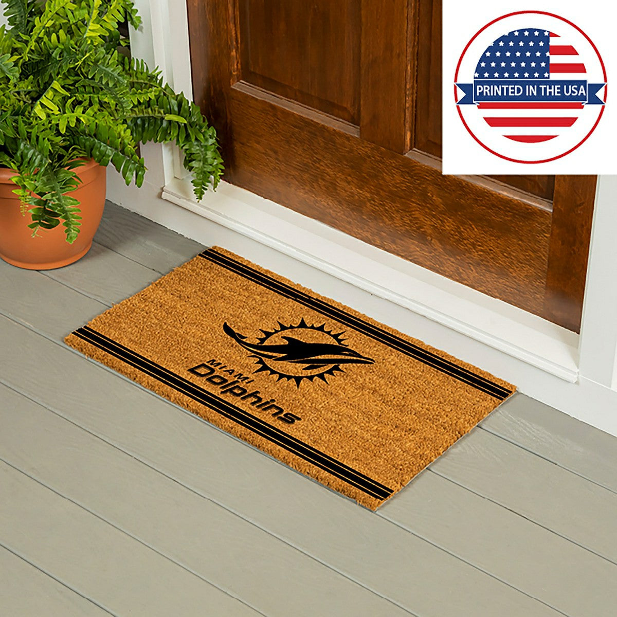 Miami Dolphins, Coir Mat 1C - NFL