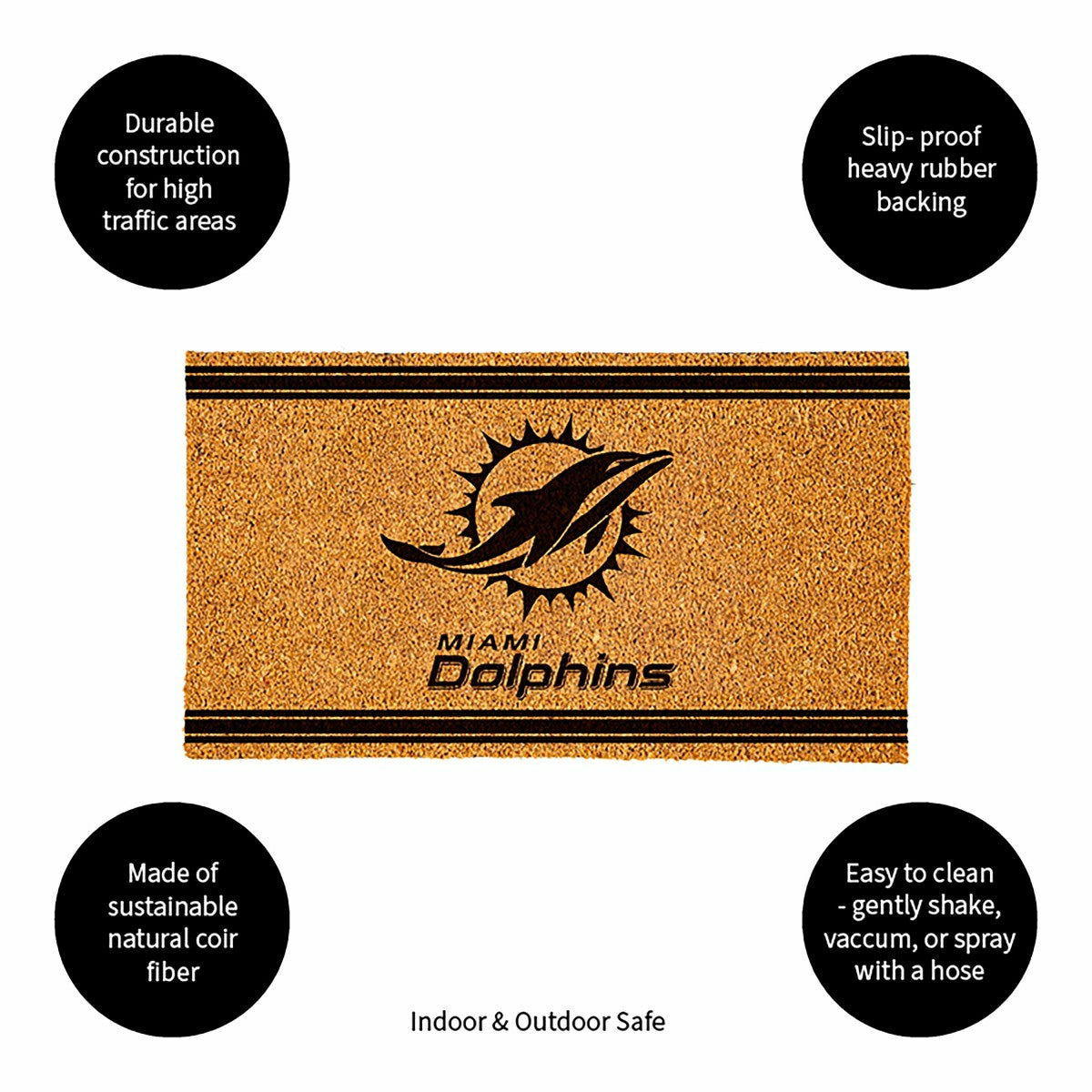 Miami Dolphins, Coir Mat 1C - NFL