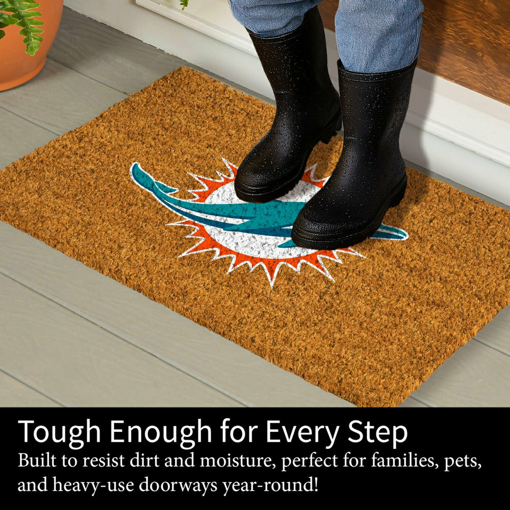 Coir Mat, 16"x28", Miami Dolphins - NFL