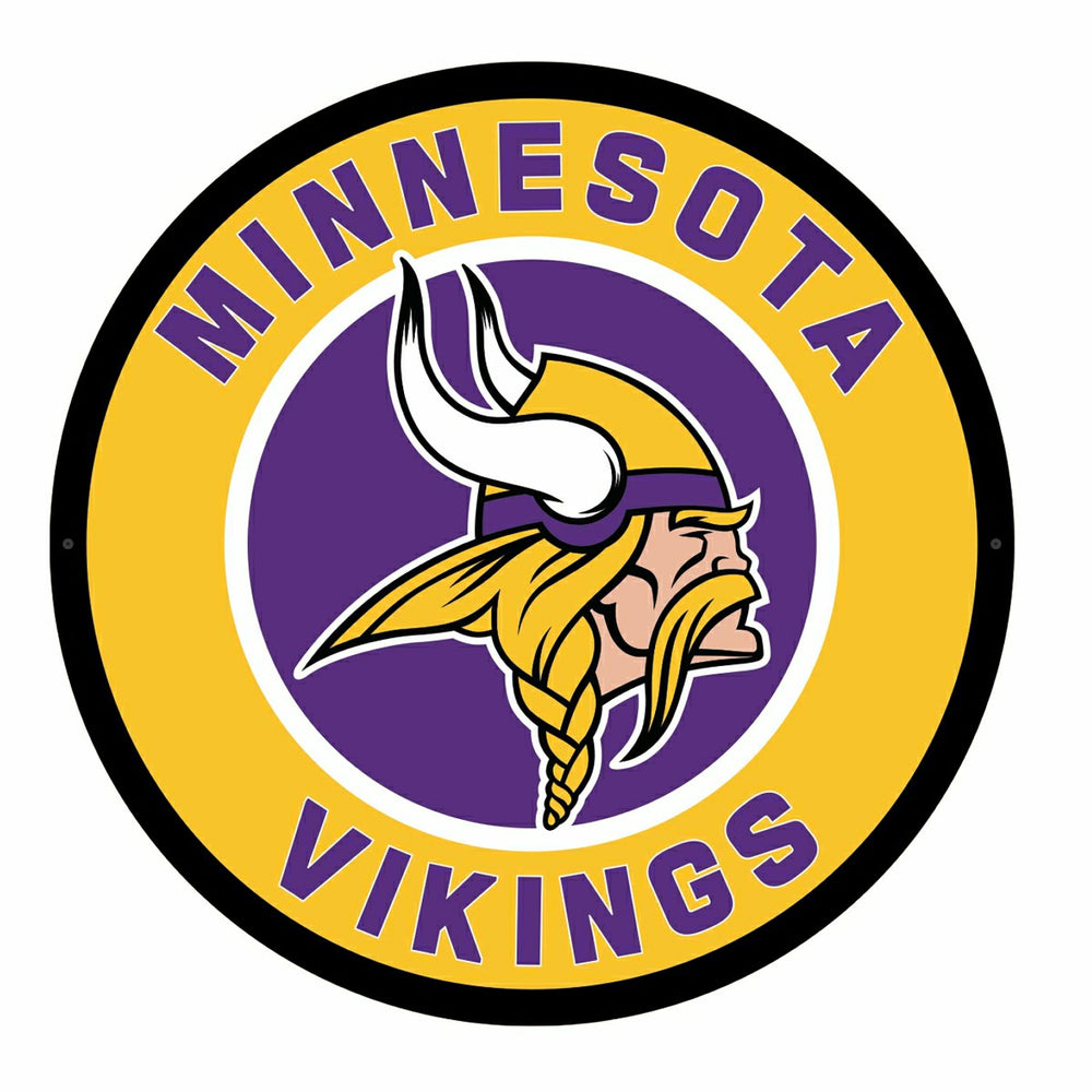 LED Wall Decor, Round, Minnesota Vikings - NFL Home