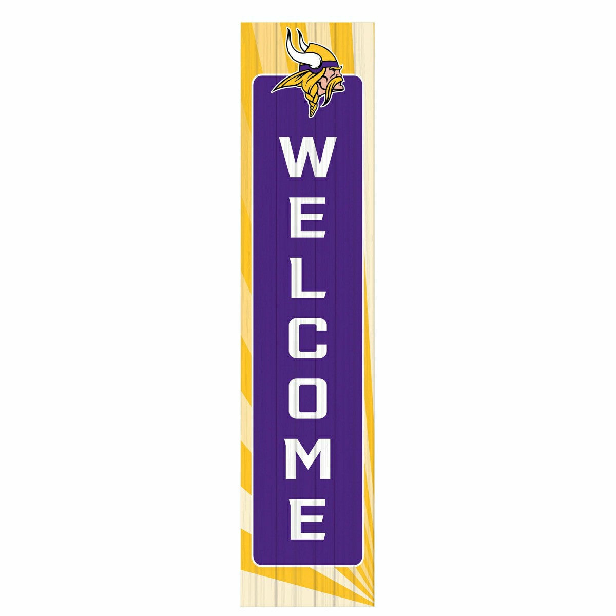 Minnesota Vikings Summer Seasonal Single Sided Large Leaner, 46" - NFL Home
