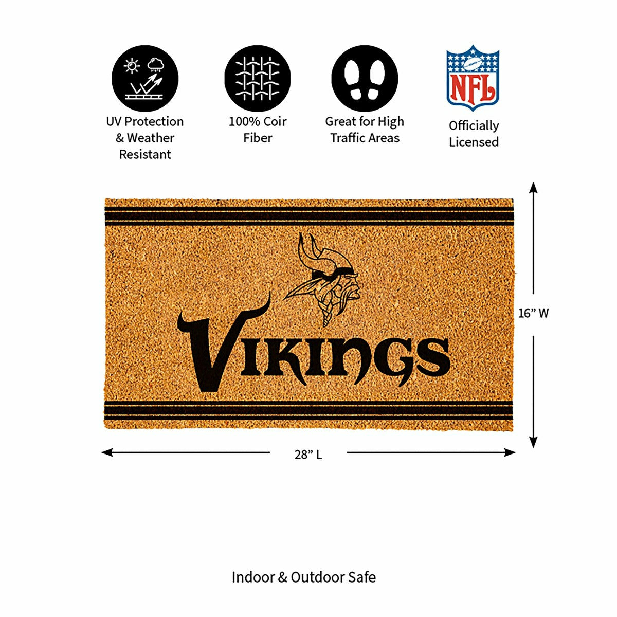 Minnesota Vikings, Coir Mat 1C - NFL
