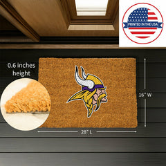 Coir Mat, 16"x28", Minnesota Vikings - NFL