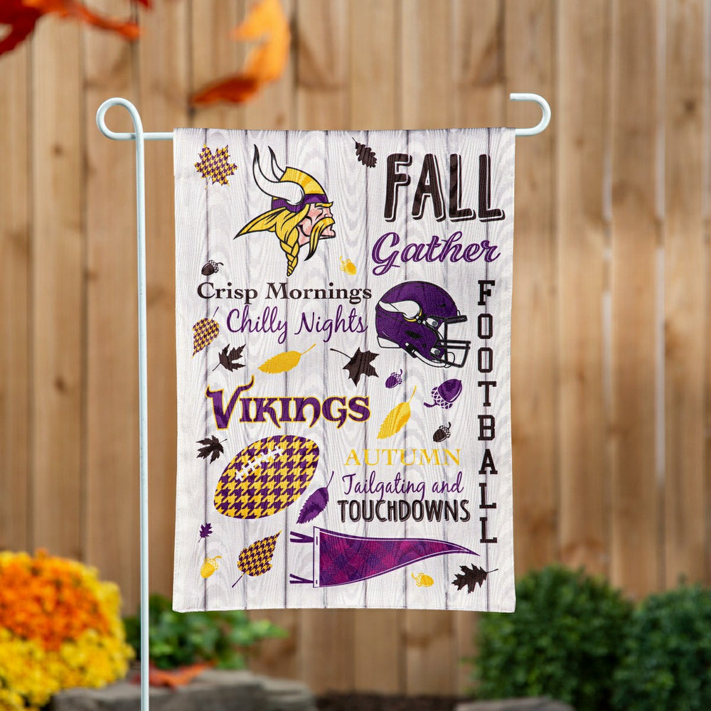 Minnesota Vikings, Moire Flag, GDN, Fall Seasonal - NFL Home