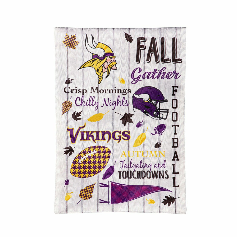 Minnesota Vikings, Moire Flag, GDN, Fall Seasonal - NFL Home