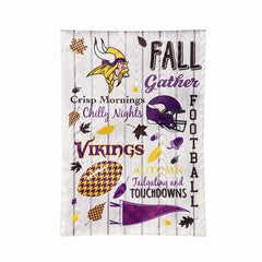 Minnesota Vikings, Moire Flag, GDN, Fall Seasonal - NFL Home
