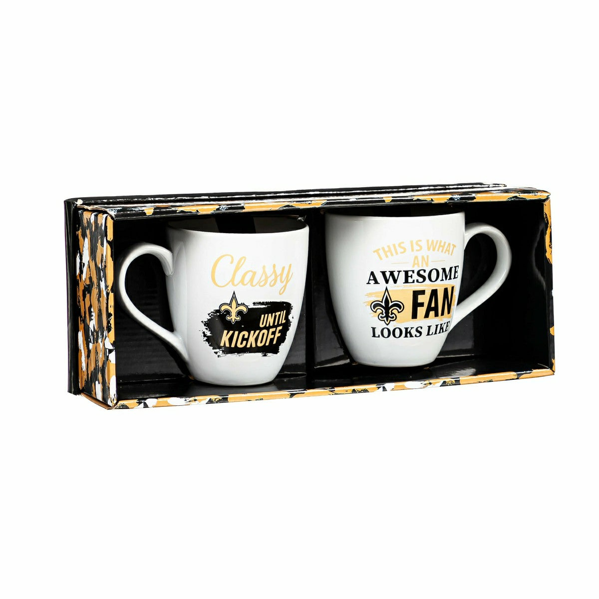 New Orleans Saints, Ceramic Cup O'Java 17oz Gift Set - NFL Home