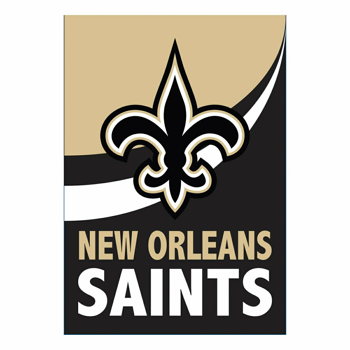 New Orleans Saints Burlap Flag House Size - NFL Home