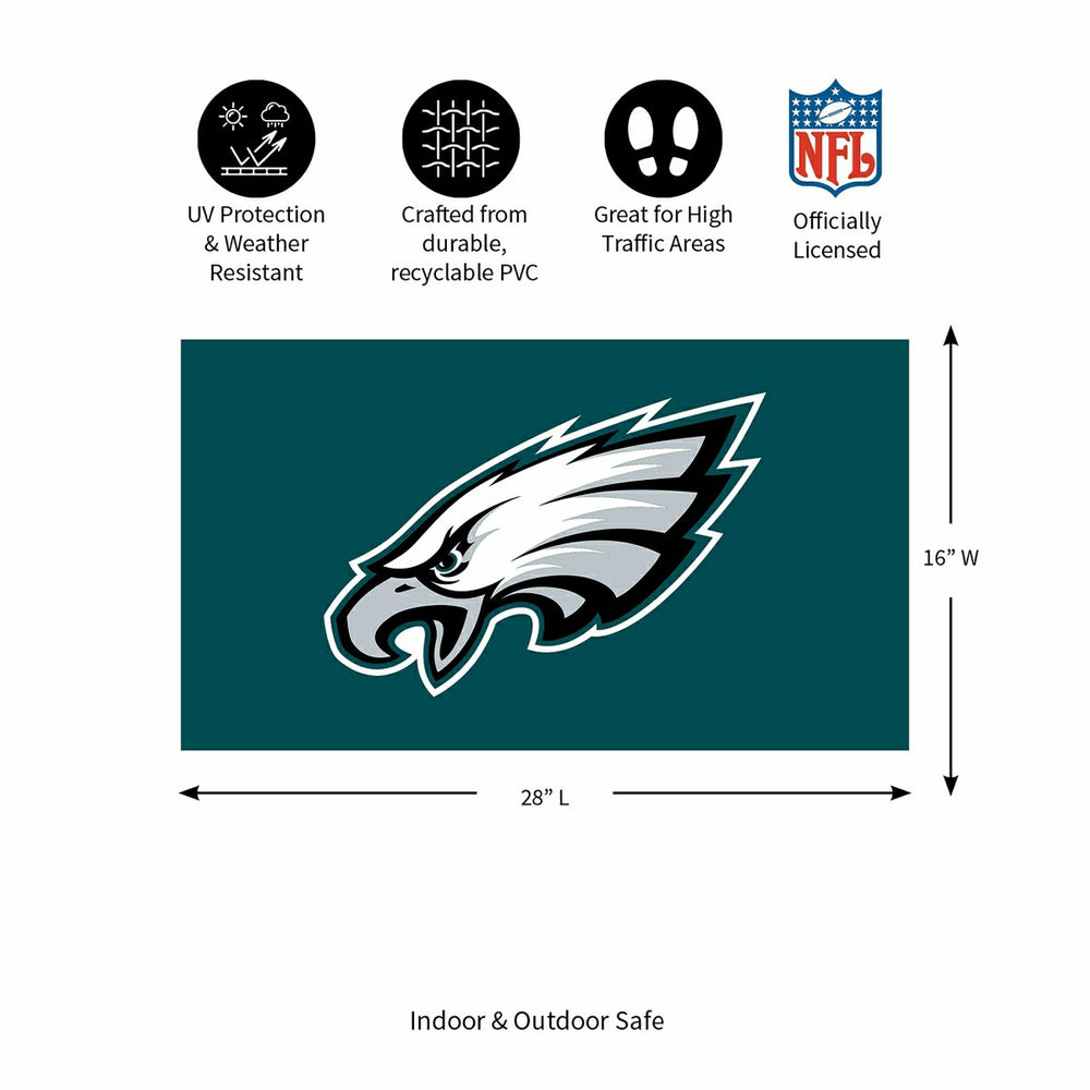 Full Color PVC Mat, 16" x 28", Philadelphia Eagles - NFL