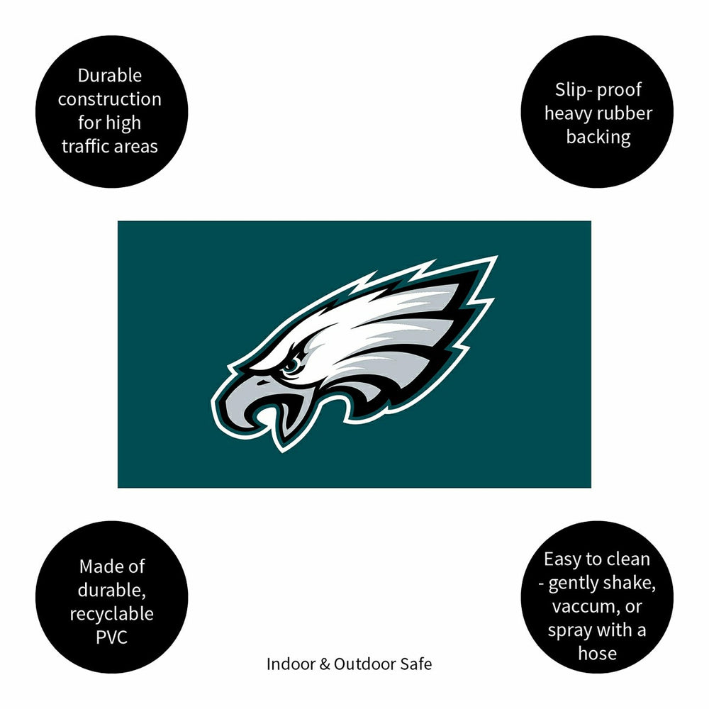 Full Color PVC Mat, 16" x 28", Philadelphia Eagles - NFL