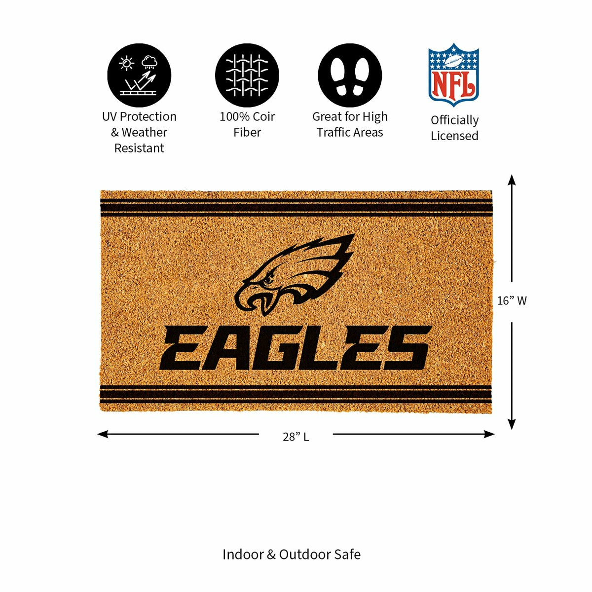 Philadelphia Eagles, Coir Mat 1C - NFL