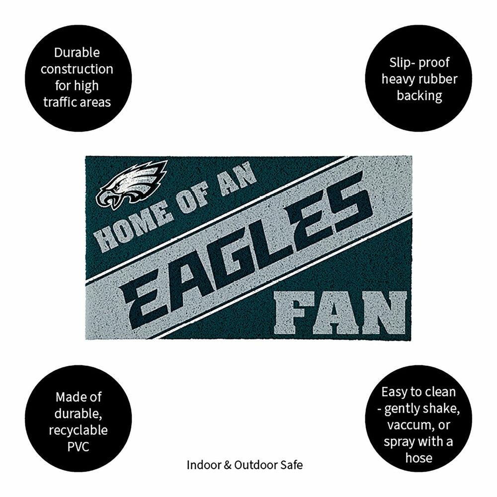 Philadelphia Eagles, PVC Mat COLOR, Home of a Fan - NFL
