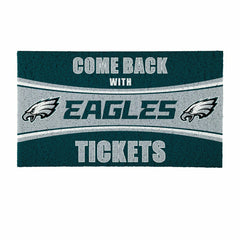 28" x 16" PVC Trapper Mat, Come Back with Tickets, Philadelphia Eagles - NFL