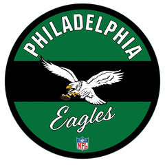 Philadelphia Eagles NFL Football Large Round Vintage Edgelite LED Deco - NFL Home