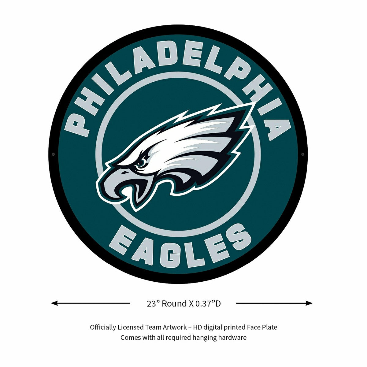 LED Wall Decor, Round, Philadelphia Eagles - NFL Home