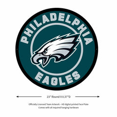 LED Wall Decor, Round, Philadelphia Eagles - NFL Home