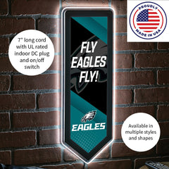 LED Wall Decor, Pennant, Philadelphia Eagles - NFL Home
