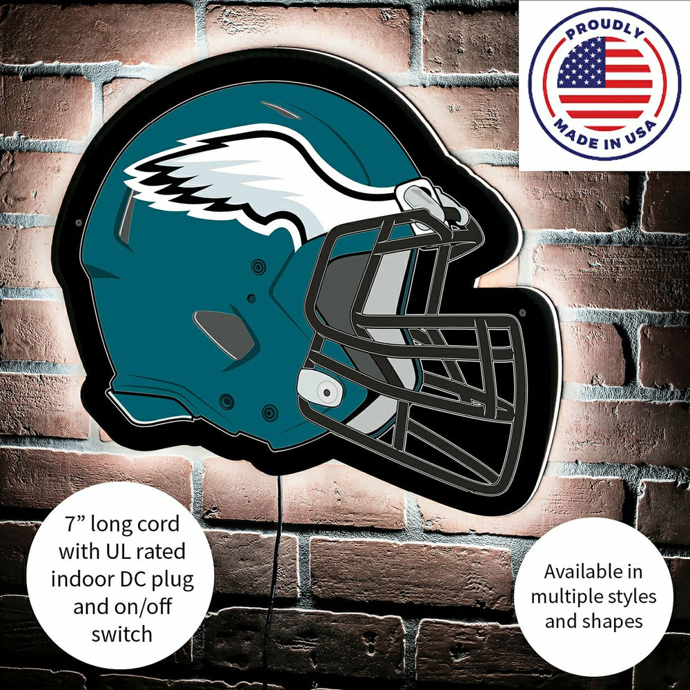 LED Wall Decor, Helmet, Philadelphia Eagles - NFL Home