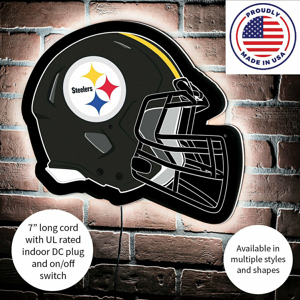 LED Wall Decor, Helmet, Pittsburgh Steelers - NFL Home