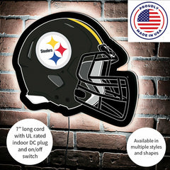 LED Wall Decor, Helmet, Pittsburgh Steelers - NFL Home