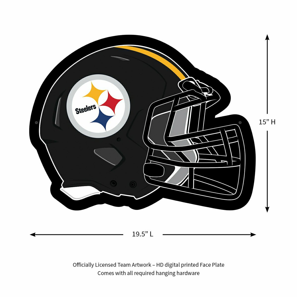 LED Wall Decor, Helmet, Pittsburgh Steelers - NFL Home