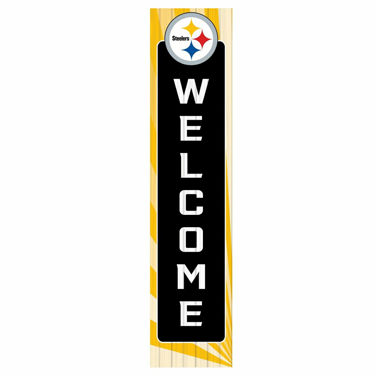 Pittsburgh Steelers Summer Seasonal Single Sided Large Leaner, 46" - NFL Home