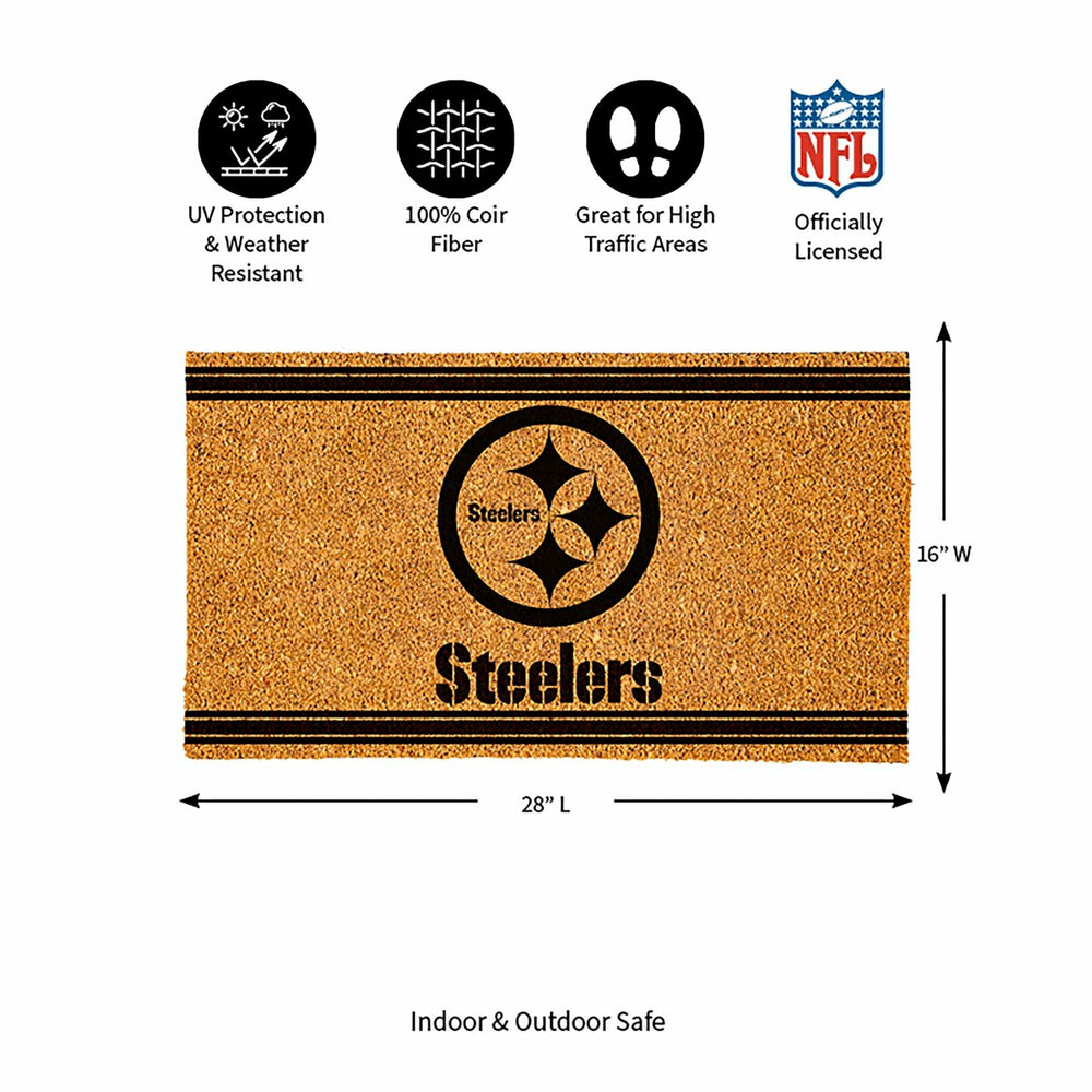 Pittsburgh Steelers, Coir Mat 1C - NFL