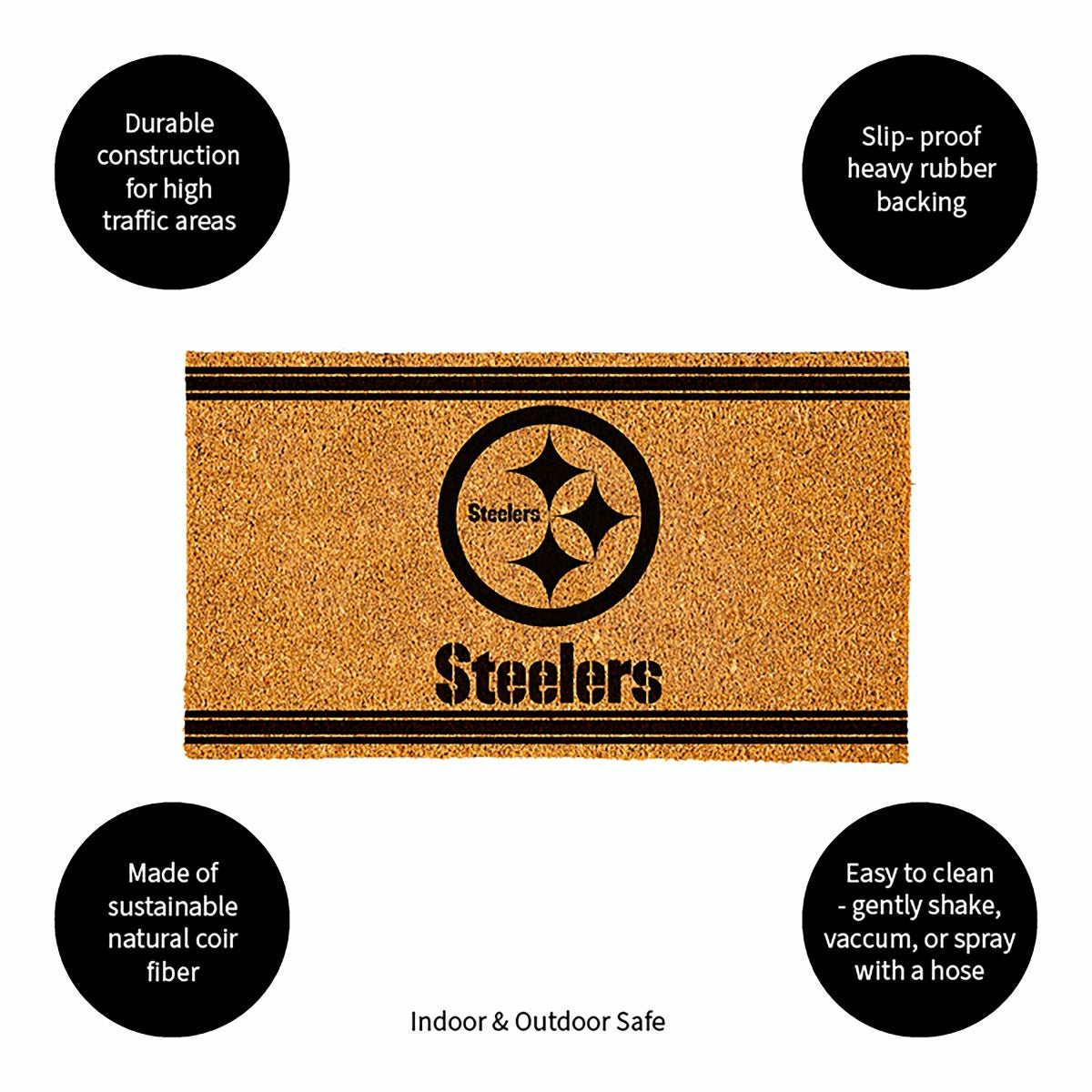 Pittsburgh Steelers, Coir Mat 1C - NFL