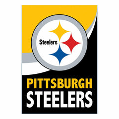 Pittsburgh Steelers Burlap Flag House Size - NFL Home