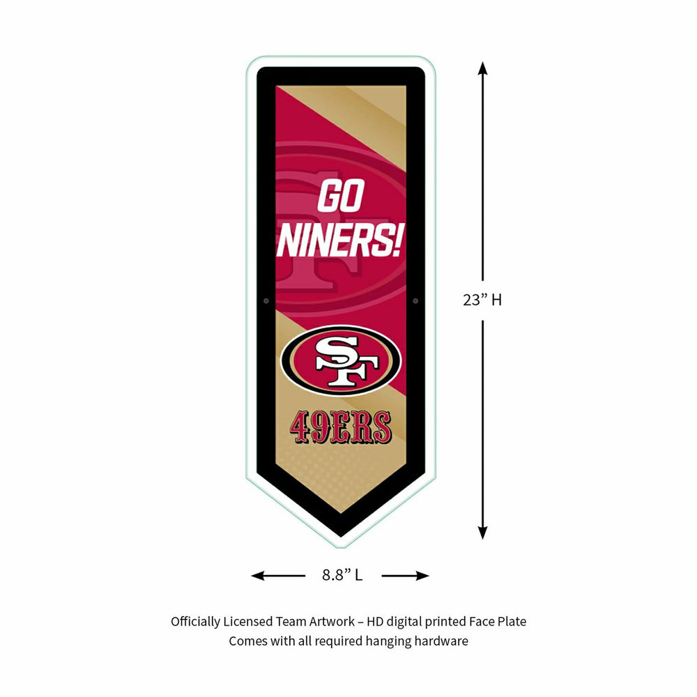 LED Wall Decor, Pennant, San Francisco 49ers - NFL Home