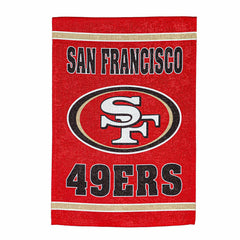 Embossed Suede Flag, House Size, San Francisco 49ers - NFL Home