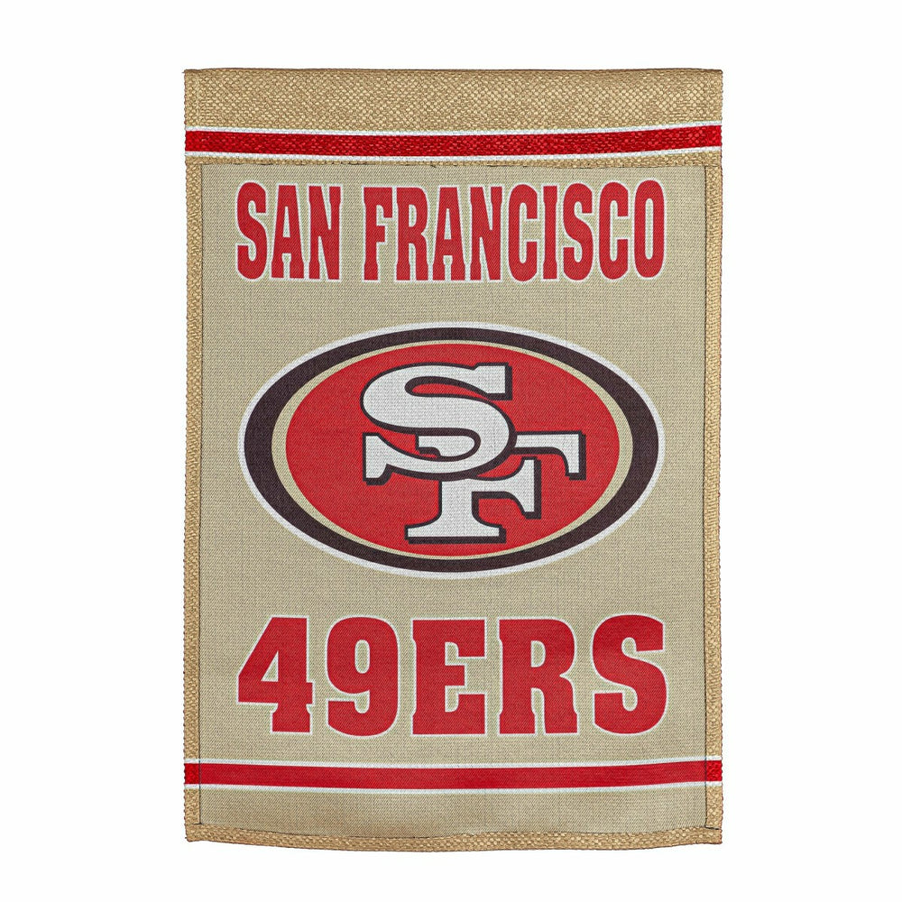 Embossed Suede Flag, House Size, San Francisco 49ers - NFL Home