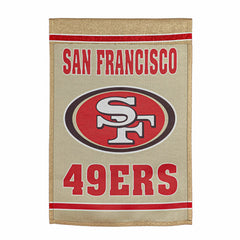 Embossed Suede Flag, House Size, San Francisco 49ers - NFL Home