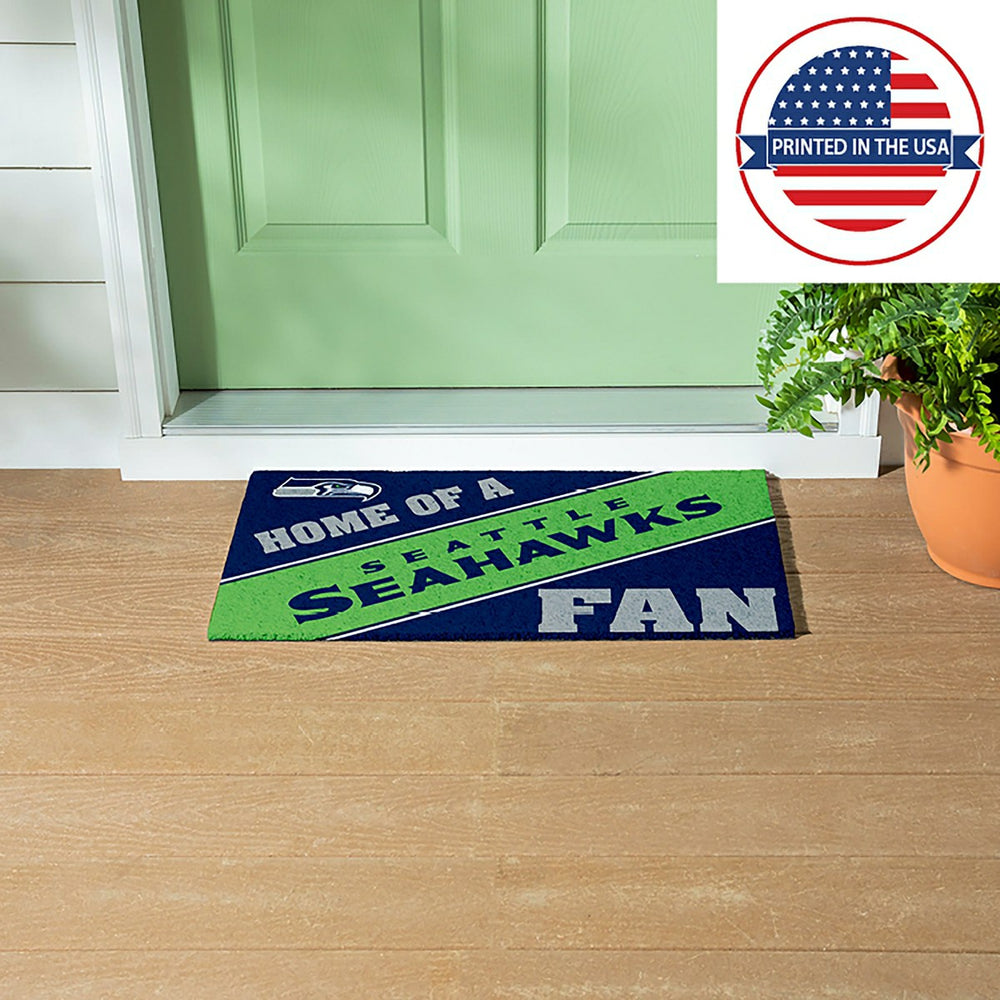 Seattle Seahawks, PVC Mat COLOR, Home of a Fan - NFL