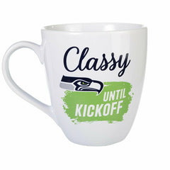 Seattle Seahawks, Ceramic Cup O'Java 17oz Gift Set - NFL Home