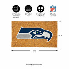Coir Mat, 16"x28", Seattle Seahawks - NFL