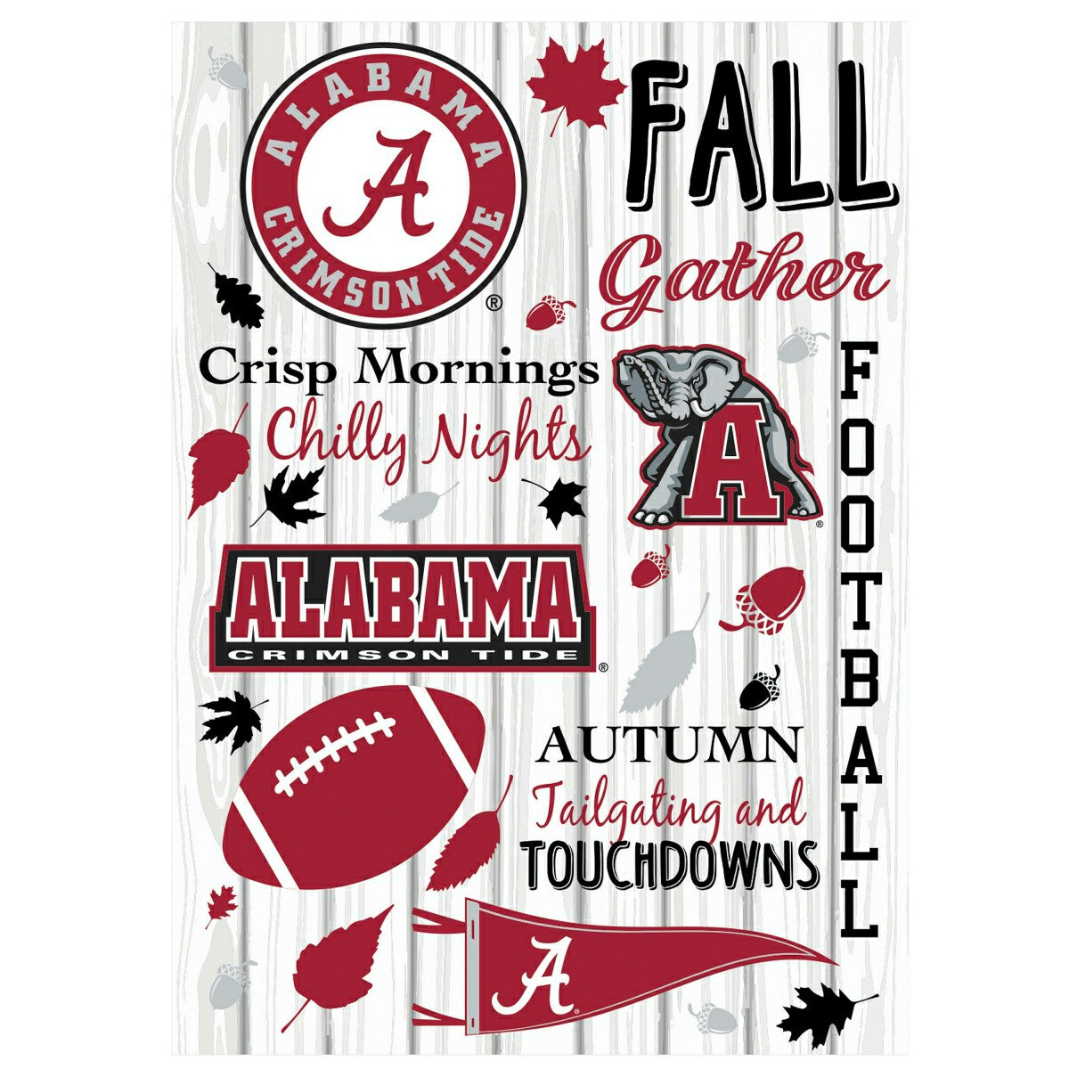 University of Alabama, Moire Flag, House Size, Fall Seasonal - Home Collegiate