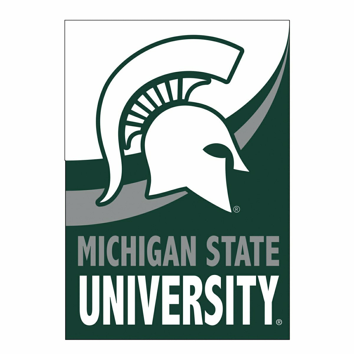 Michigan State University Burlap House Flag - Home Collegiate