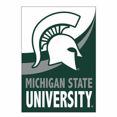 Michigan State University Burlap House Flag - Home Collegiate