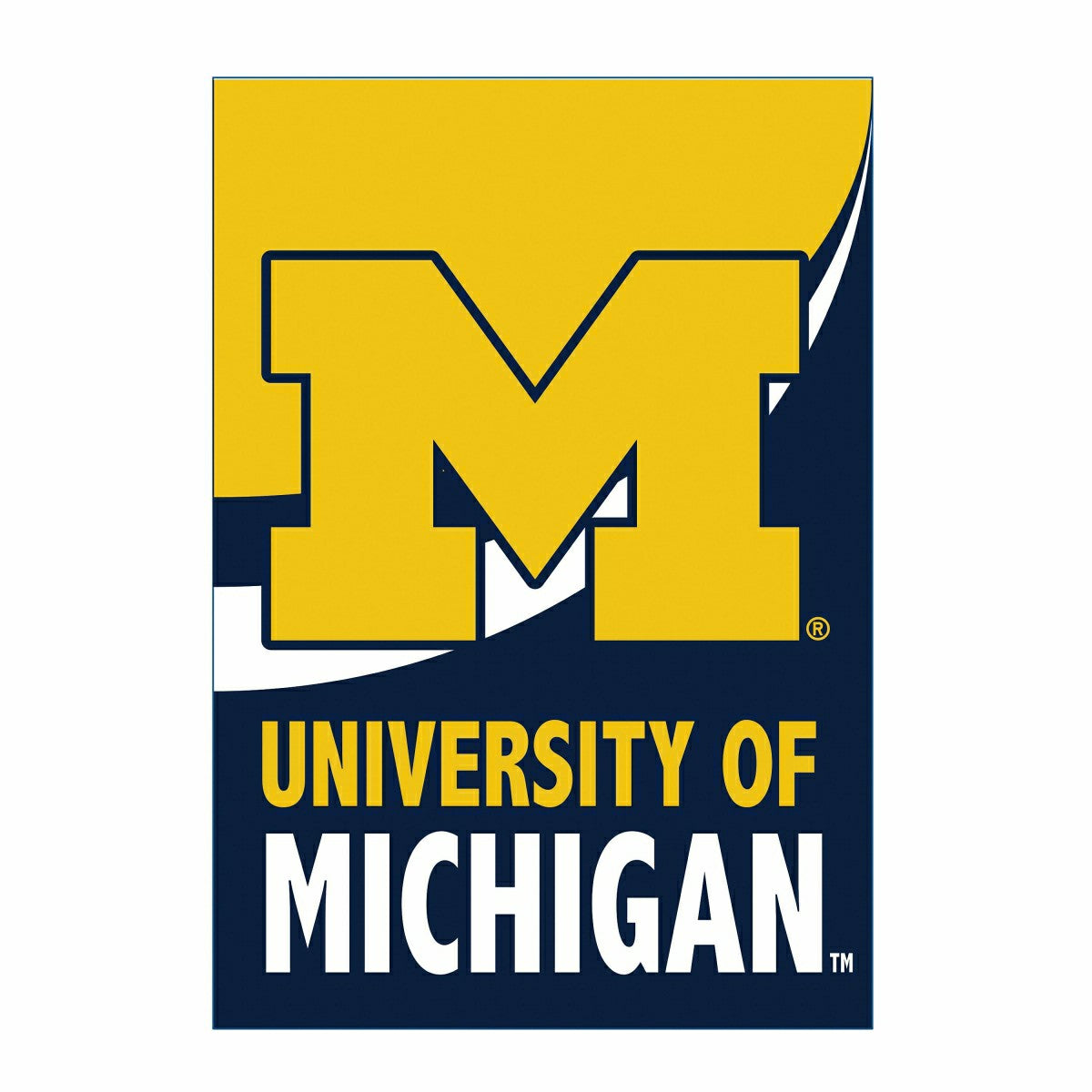 University Of Michigan Burlap House Flag - Home Collegiate