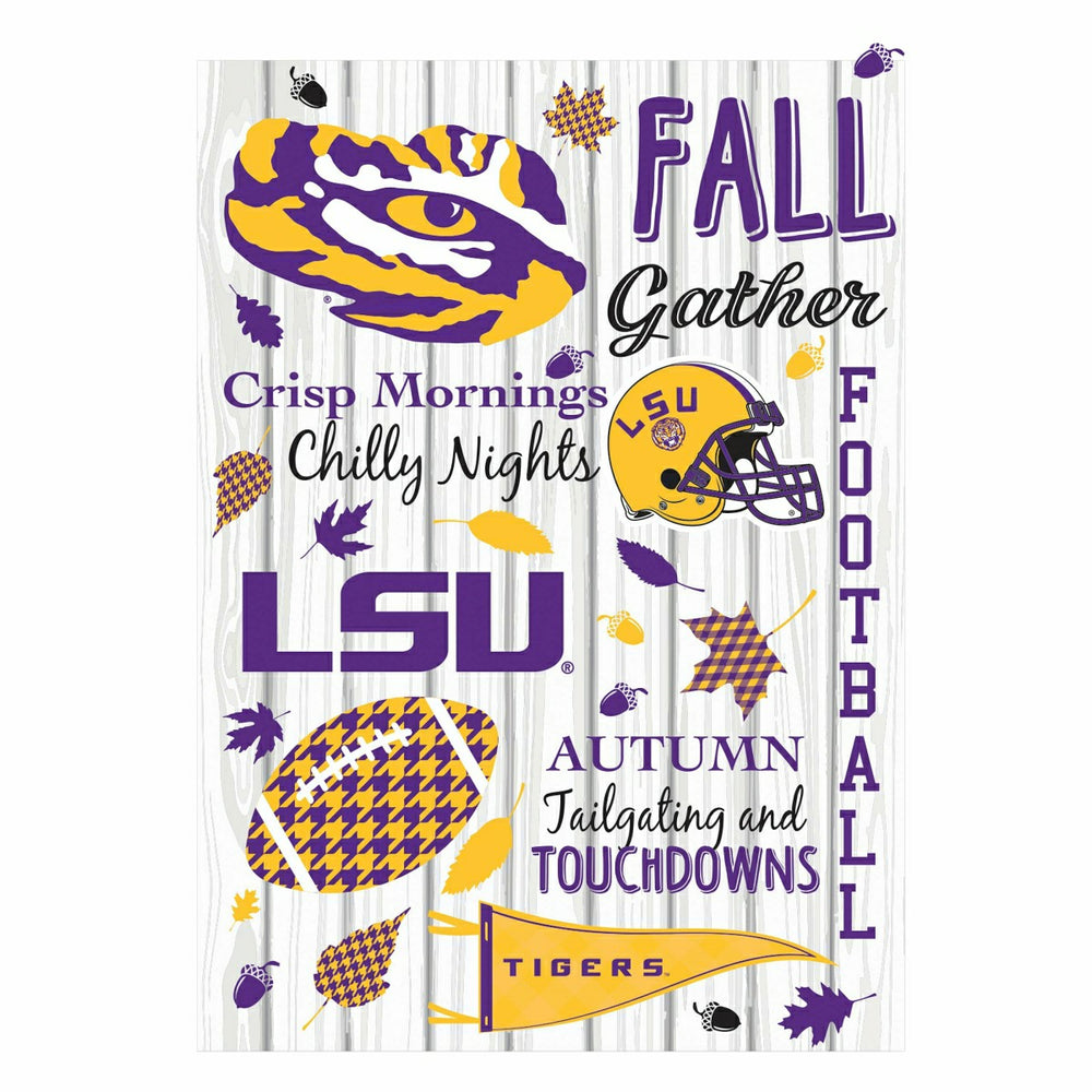 Louisiana State University, Moire Flag, House Size, Fall Seasonal - Home Collegiate