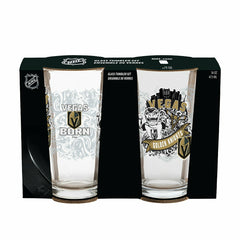 Vegas Golden Knights 16oz Glass pint, Set of 2 - Home