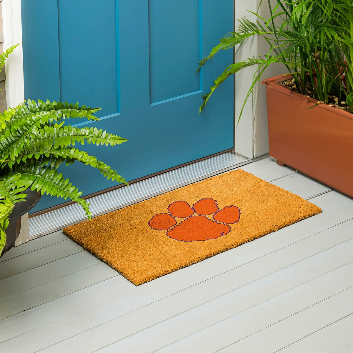Coir Mat, 16"x28", Clemson University - Collegiate